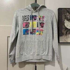 Vintage MTV hoodie women’s S men’s XS in gray